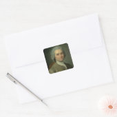 Jean-Jacques Rousseau Vierkante Sticker (Envelop)