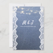 Jean Kant & Licht Sieraardse Bruiloft Kaart (Achterkant)