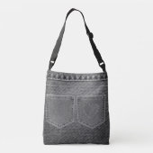Jean Kijk 'Black & White' Crossbody Bag Crossbody Tas (Achterkant)