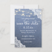 Jean Lace & String Lights Save The Date (Voorkant)