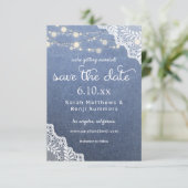 Jean Lace & String Lights Save The Date (Staand voorkant)