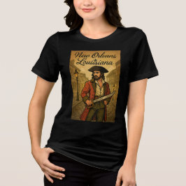 Jean Lafitte-ontwerp Tri-Blend Shirt