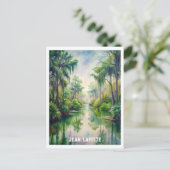 Jean Lafitte Park Waterverf Schilderij Briefkaart (Staand voorkant)