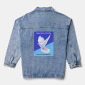 Jean Lange mouwen Shirt met Moeder Natuur Festiva Denim Jacket (Achterkant)