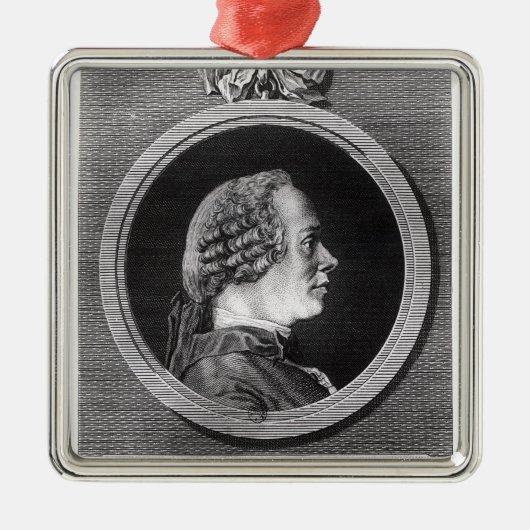 Jean le Rond d'Alembert Metalen Ornament (Voorkant)