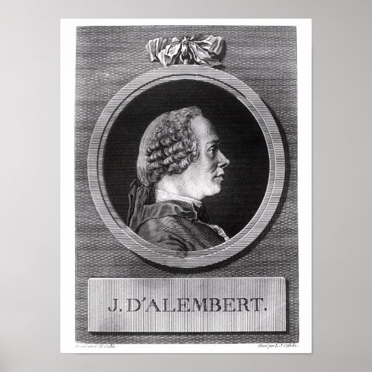 Jean le Rond d'Alembert Poster (Voorkant)