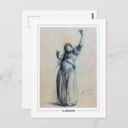 Jean-Léon Gérôme #115 - Briefkaart met fijne kunst (Voorkant / Achterkant)