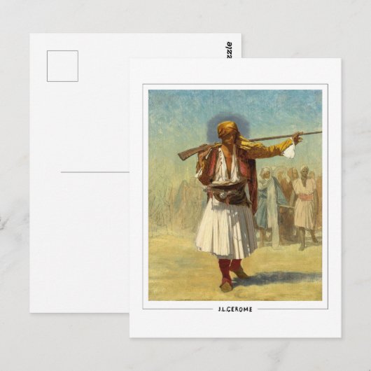 Jean-Léon Gérôme #128 - Briefkaart met fijne kunst (Voorkant / Achterkant)