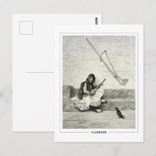 Jean-Léon Gérôme #228 - Briefkaart met fijne kunst (Voorkant / Achterkant)