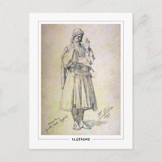 Jean-Léon Gérôme #240 - Briefkaart met fijne kunst (Voorkant)