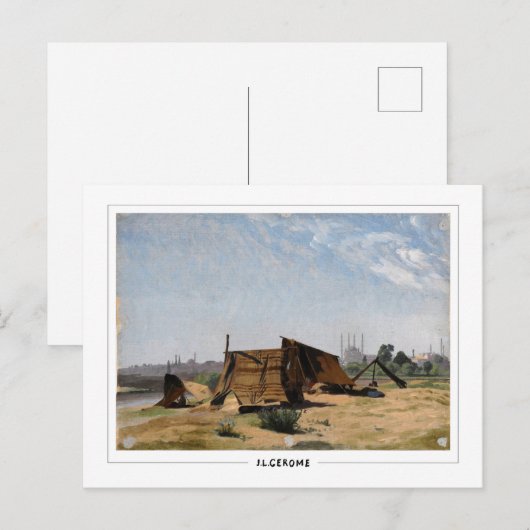 Jean-Léon Gérôme #242 - Briefkaart met fijne kunst (Voorkant / Achterkant)