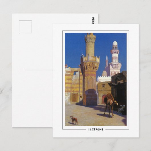 Jean-Léon Gérôme #317 - Briefkaart met fijne kunst (Voorkant / Achterkant)