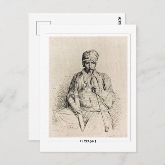 Jean-Léon Gérôme #345 - Briefkaart met fijne kunst (Voorkant / Achterkant)