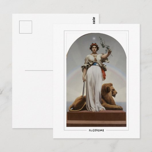 Jean-Léon Gérôme #347 - Briefkaart met fijne kunst (Voorkant / Achterkant)