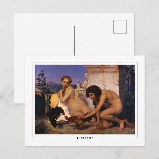 Jean-Léon Gérôme #34 - Kunstmatig Briefkaart (Voorkant / Achterkant)