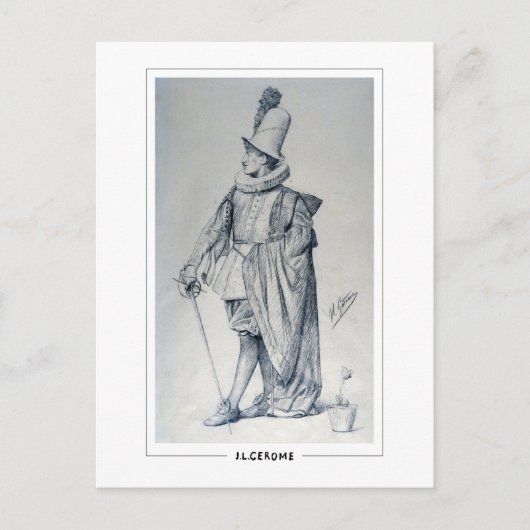 Jean-Léon Gérôme #41 - Kunstmatig Briefkaart (Voorkant)