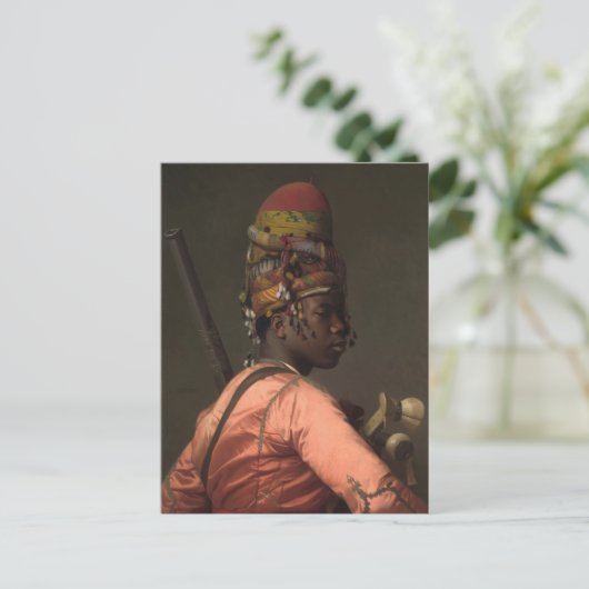 Jean-Leon Gerome Black Bashi-Bazouk circa 1869 Briefkaart (Staand voorkant)