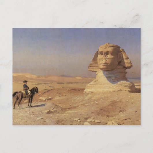 Jean-Leon Gerome- Bonaparte Voor de Sphinx Briefkaart (Voorkant)