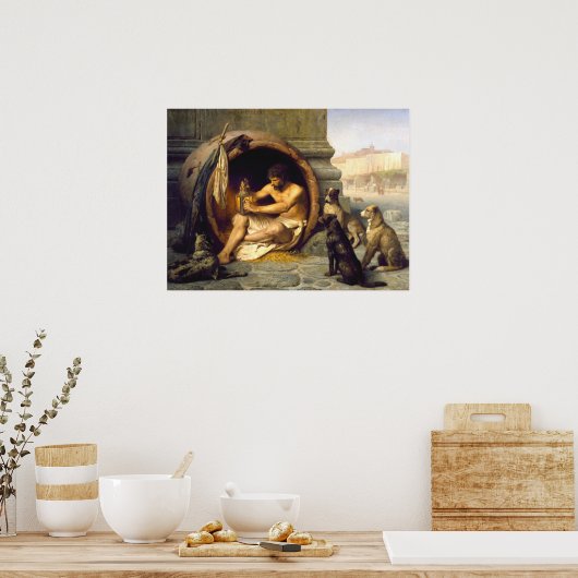 Jean-Léon Gérôme Diogenes - Filosofie Poster (Keuken)