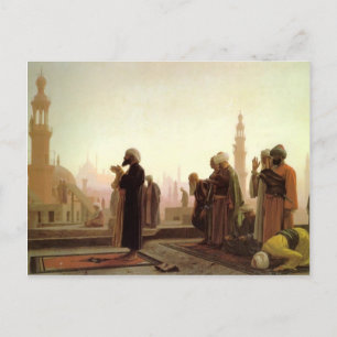 Jean-Leon Gerome-Prayer in Caïro Briefkaart