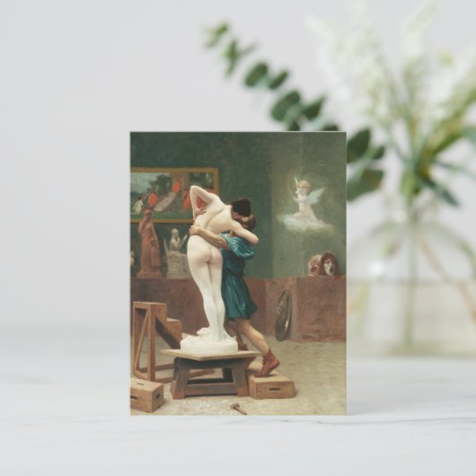 Jean-Leon Gerome Pygmalion en Galatea Myth Art Briefkaart (Staand voorkant)