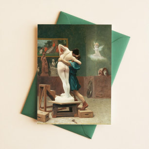 Jean-Leon Gerome Pygmalion en Galatea Myth Art Briefkaart