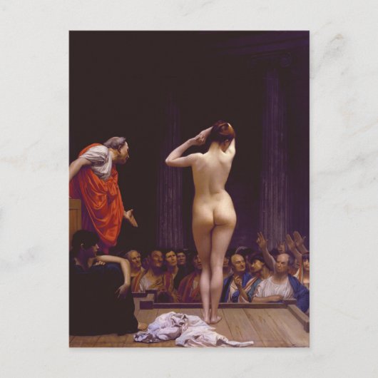 Jean Leon Gerome Slaaf verkopen in Rome Briefkaart (Voorkant)