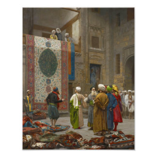 Jean Leon Gerome "The Carpet Merchant in Cairo" Foto Afdruk