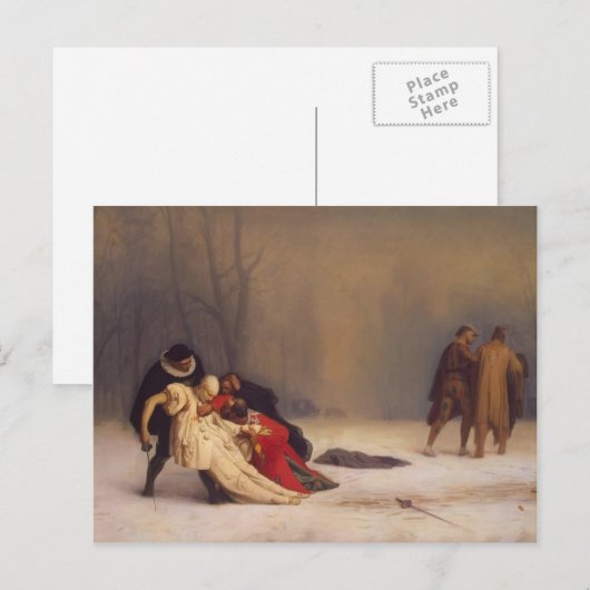 Jean-Leon Gerome - The Duel after the Masquerade Briefkaart (Voorkant / Achterkant)