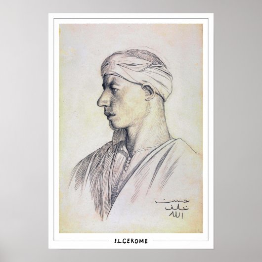 Jean-Léon Gérôme Zedign Art Poster #12 (Voorkant)