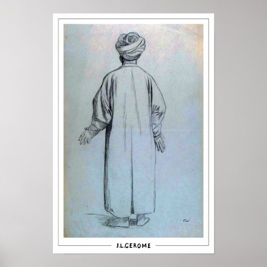 Jean-Léon Gérôme Zedign Art Poster #168 (Voorkant)