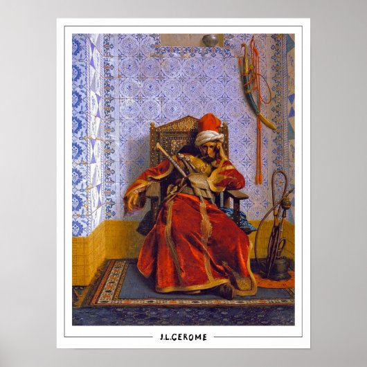 Jean-Léon Gérôme Zedign Art Poster #192 (Voorkant)