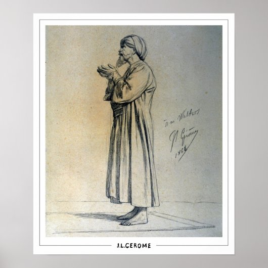 Jean-Léon Gérôme Zedign Art Poster #201 (Voorkant)