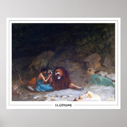 Jean-Léon Gérôme Zedign Art Poster #220 (Voorkant)