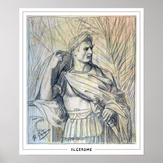 Jean-Léon Gérôme Zedign Art Poster #252 (Voorkant)