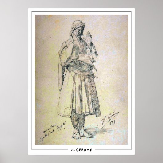 Jean-Léon Gérôme Zedign Kunstposter #240 Poster (Voorkant)