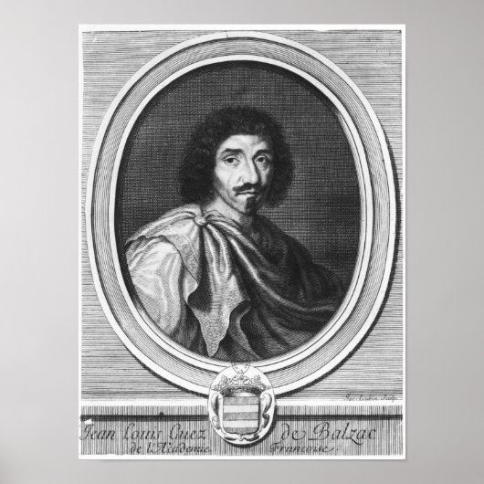 Jean Louis Guez de Balzac Poster (Voorkant)
