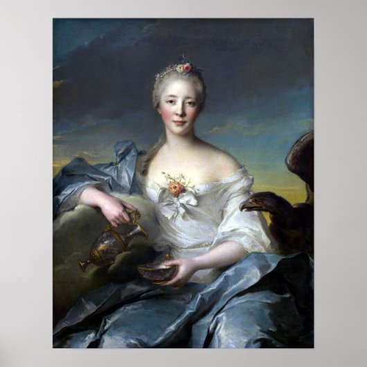Jean-Marc Nattier Madame Le Fèvre de Caumartin Poster (Voorkant)