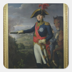 Jean Mathieu Philibert Serurier Comte d'Empire Vierkante Sticker