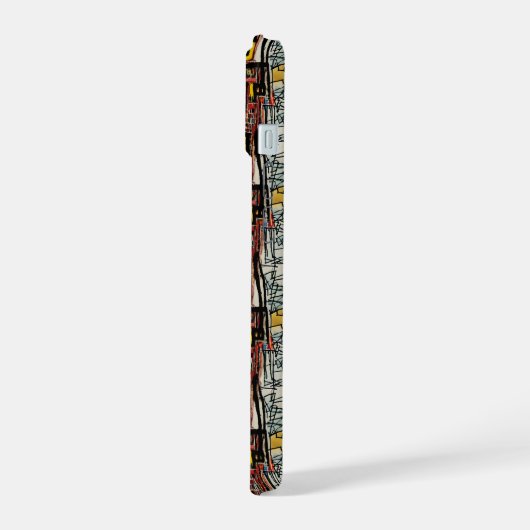 Jean-Michel Basquiat Inspired 2 iPhone 15 Case (Linkerkant)