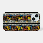 Jean-Michel Basquiat Inspired 2 iPhone 15 Case (Achterkant horizontaal)
