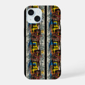 Jean-Michel Basquiat Inspired 2 iPhone 15 Case (Achterkant)