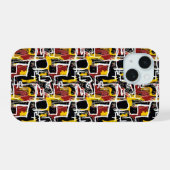 Jean-Michel Basquiat Inspired 4 iPhone 15 Case (Achterkant horizontaal)