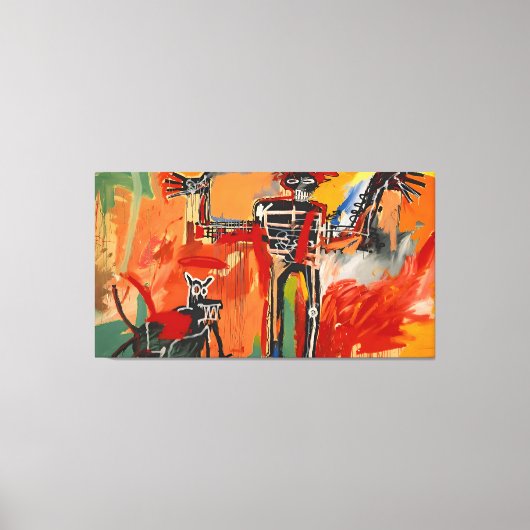 Jean Michel Basquiat kunst Canvas Afdruk (Voorkant)