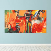 Jean Michel Basquiat kunst Canvas Afdruk (Insitu (Houten vloer))