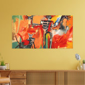 Jean Michel Basquiat kunst Canvas Afdruk (Insitu (Woonkamer))