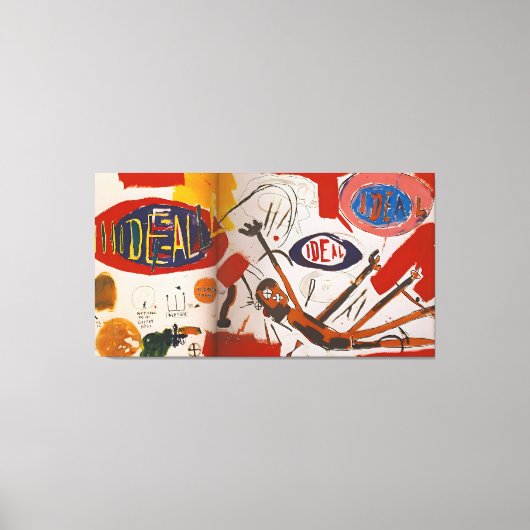Jean Michel Basquiat kunststijl Canvas Afdruk (Voorkant)