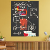 Jean Michel Basquiat kunstwerk Canvas Afdruk (Insitu (Woonkamer))