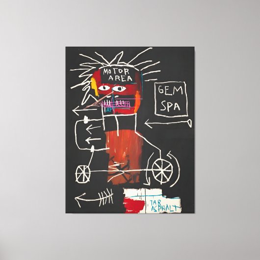 Jean Michel Basquiat kunstwerk Canvas Afdruk (Voorkant)