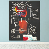 Jean Michel Basquiat kunstwerk Canvas Afdruk (Insitu (Houten vloer))